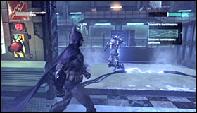 The fourth attack is best led in the western room on the lowest level - Defeat Mister Freeze | Main story - Main story - Batman: Arkham City Game Guide