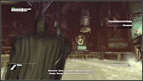 Jump onto the ice floe (Batman should do it automatically, as long as its not too far away from the ledge), crouch and let the flow take you to a new area #1 - Infiltrate the Steel Mill (part 2) | Main story - Main story - Batman: Arkham City Game Guide