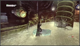 Jump onto the ice and once again start grabbing the grapple points #1 - Infiltrate the Steel Mill (part 2) | Main story - Main story - Batman: Arkham City Game Guide