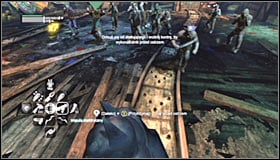 The fight begins with, only common enemies - Defeat Joker | Main story - Main story - Batman: Arkham City Game Guide