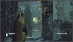 Head east, eventually jumping onto the lower level #1 - Gain access to Wonder Tower | Main story - Main story - Batman: Arkham City Game Guide