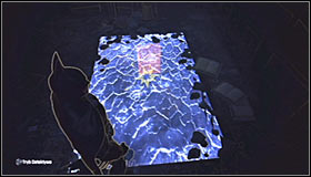 Move right, passing by the corner and jumping onto the new ledge in the eastern part of the Collapsed Streets - Gain access to Wonder Tower | Main story - Main story - Batman: Arkham City Game Guide