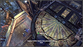 You have to quickly get out of the elevator, as the enemies on this level are expecting Batmans arrival and plan on opening fire when only the elevator open - Climb the observation deck to stop Protocol 10 | Main story - Main story - Batman: Arkham City Game Guide