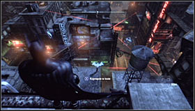 In order to find Jokers latest hideout, you will once again use the tracking device - Follow tracker to save Talia from Joker | Main story - Main story - Batman: Arkham City Game Guide