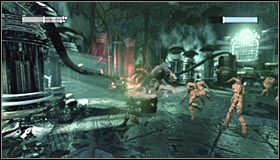 The boss will appear himself once you drain the whole orange part of the health bar #1 - Get the cure from Joker and stop him from becoming immortal | Main story - Main story - Batman: Arkham City Game Guide