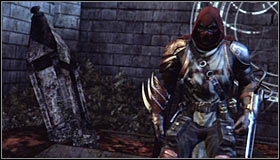 Examine every wall of the church and on one of them you will find painted symbols #1 - Watcher in the Wings | Side missions - Side missions - Batman: Arkham City Game Guide