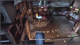 The second container can be found in the south-east part of Arkham City, in the Industrial District #1 - Fragile Alliance - p. 1 | Side missions - Side missions - Batman: Arkham City Game Guide