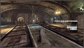 After reaching the subway terminal turn left and use the stairs #1 - Fragile Alliance - p. 1 | Side missions - Side missions - Batman: Arkham City Game Guide