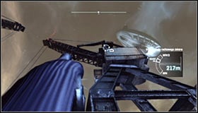 Now you can head to AR Training (2 of 4) #1, found on top of the large crane #2 in the Industrial District, so in the same area as the last challenge - AR Training | Side missions - Side missions - Batman: Arkham City Game Guide