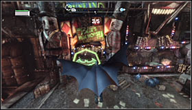 Jump off properly and fly towards the first checkpoint - AR Training | Side missions - Side missions - Batman: Arkham City Game Guide