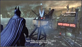 Open the map and choose the point marked as Advanced AR Training 3 #1 - AR Training | Side missions - Side missions - Batman: Arkham City Game Guide