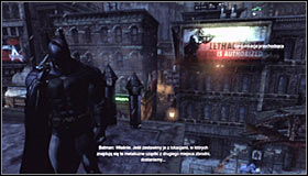Follow the games suggestion and turn on the Evidence Scanner - Shot in the Dark - p. 1 | Side missions - Side missions - Batman: Arkham City Game Guide