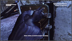 Just like with the second substation, you have to take into account that the area is patrolled by armed enemies #1 - Shot in the Dark - p. 2 | Side missions - Side missions - Batman: Arkham City Game Guide