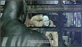 A cutscene will play during which you will listen to the journal #1 and meet doctor Thomas Elliot #2, the man who has stolen Bruce Waynes identity - Identity Theft | Side missions - Side missions - Batman: Arkham City Game Guide