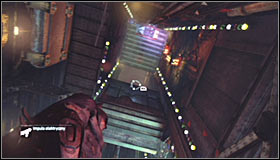 Even though the mission has ended, it would be good to mention how you can return to the Loading Bay - Hot and Cold | Side missions - Side missions - Batman: Arkham City Game Guide