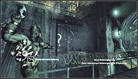 Note that therefore you have blocked the water flow in the right part of the waterfall, unveiling a question mark #1 - Enigma Conundrum (riddles 10-15) | Side missions - Side missions - Batman: Arkham City Game Guide