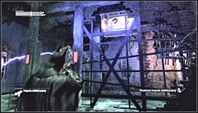 The next step needs to be done fast, before the previously activated magnet ceases to work - Enigma Conundrum (riddles 10-15) | Side missions - Side missions - Batman: Arkham City Game Guide
