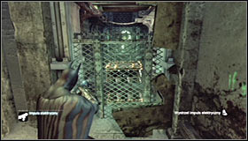 In the distance you should see a question mark, but a steel plate is blocking the path - Enigma Conundrum (riddles 10-15) | Side missions - Side missions - Batman: Arkham City Game Guide