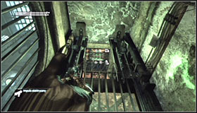 As you have probably guessed, you need to gain momentum and slide (right trigger) underneath the partially opened grate #1 - Enigma Conundrum (riddles 16-17) | Side missions - Side missions - Batman: Arkham City Game Guide
