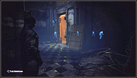 Land and look for a door in the north which will lead you to The Riddlers hideout #1 - Enigma Conundrum (riddles 16-17) | Side missions - Side missions - Batman: Arkham City Game Guide