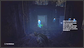 Take some time to familiarize yourself with the situation in which the Riddlers hostages are - Enigma Conundrum (riddles 16-17) | Side missions - Side missions - Batman: Arkham City Game Guide