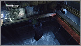 Regardless of the chosen method, after reaching the new ledge you need to head left - Cold Call Killer | Side missions - Side missions - Batman: Arkham City Game Guide