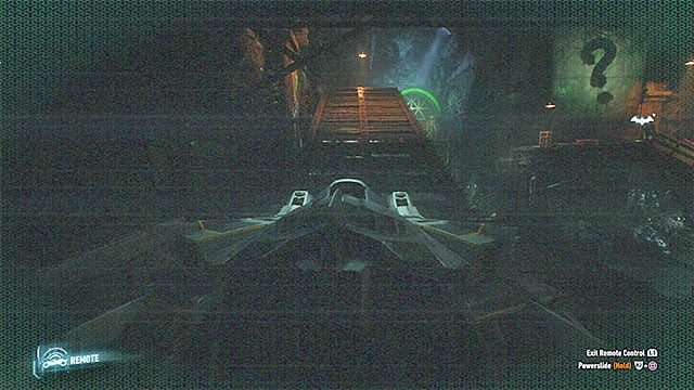 Drive onto the ramp and take a long jump - Second Riddler trial | Batman Arkham Knight - Riddlers Revenge - Batman: Arkham Knight Game Guide & Walkthrough