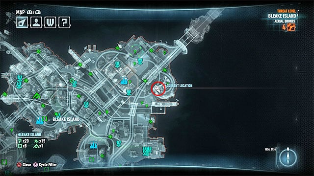 Required gadgets: Batmobile - Riddler trophies on Bleake Island (1-18) | Collectibles - Bleake Island - Collectibles - Bleake Island - Batman: Arkham Knight Game Guide & Walkthrough