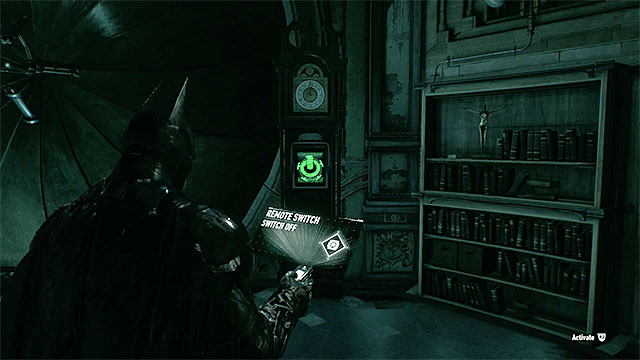 Using the remote hacking device will uncover the secret locker with Batgirls costume - Riddles on Bleake Island | Collectibles - Bleake Island | Batman Arkham Knight - Collectibles - Bleake Island - Batman: Arkham Knight Game Guide & Walkthrough