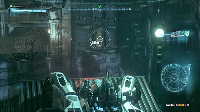 Position yourself near the water, in the place from which the weakened wall is visible - Riddler trophies on Miagani Island (20-38) | Collectibles - Miagani Island - Collectibles - Miagani Island - Batman: Arkham Knight Game Guide & Walkthrough