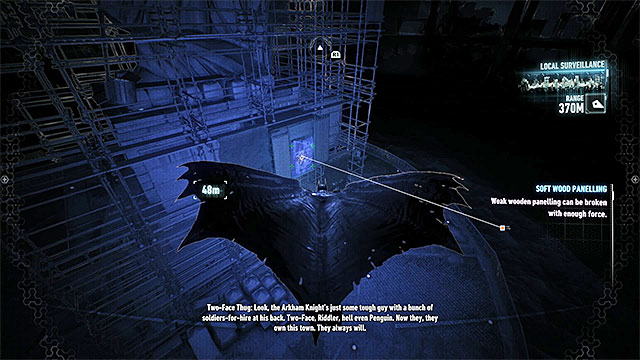 Find the weakened wall at the base of Lady of Gotham statue - Riddler trophies on Miagani Island (20-38) | Collectibles - Miagani Island - Collectibles - Miagani Island - Batman: Arkham Knight Game Guide & Walkthrough