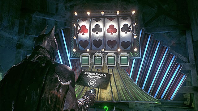 Required gadgets: remote hacking device - Riddler trophies in the Panessa Studios (11-21) | Collectibles - Pannesa Film Studios - Collectibles - Pannesa Film Studios - Batman: Arkham Knight Game Guide & Walkthrough