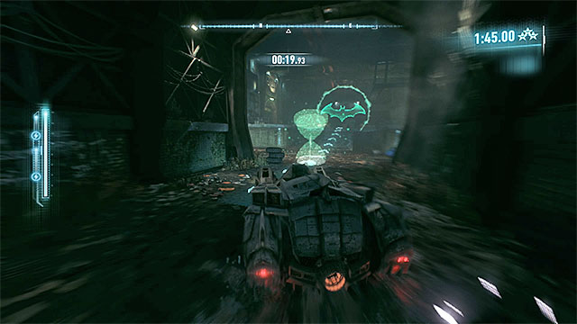 Availability: This challenge becomes available after you have completed a glide of, at least, 300 meters, after being ejected from the batmobile - Challenges - Batmobile Race | Collectibles - Arkham Knight HQ - Collectibles - Arkham Knight HQ - Batman: Arkham Knight Game Guide & Walkthrough