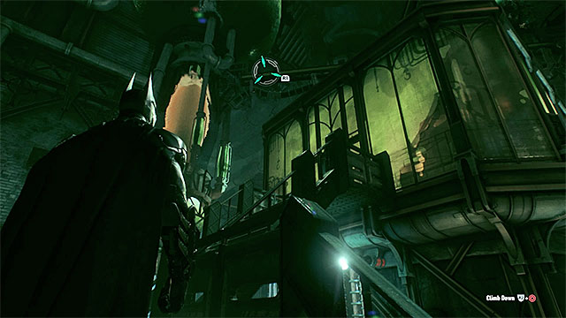 Go to the room above only after you secure the hall. - Stop Scarecrow from blowing up ACE Chemicals | Main story | Batman Arkham Knight - Main story - Batman: Arkham Knight Game Guide & Walkthrough