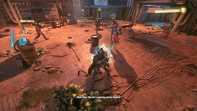 Keep attacking ordinary thugs to stack up the score multiplier - Apprehend Albert King in sound stage A | Main story | Batman Arkham Knight - Main story - Batman: Arkham Knight Game Guide & Walkthrough