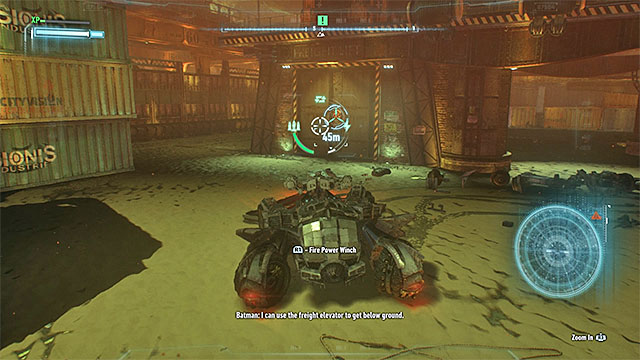 Tear out the door and grab the elevator mechanism - Gain access to the subway network | Main story | Batman Arkham Knight - Main story - Batman: Arkham Knight Game Guide & Walkthrough