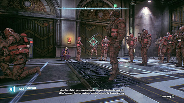 Shutters can be spread by using the voice synthesizer - Find commissioner Gordon in the shopping mall | Main story - Main story - Batman: Arkham Knight Game Guide & Walkthrough