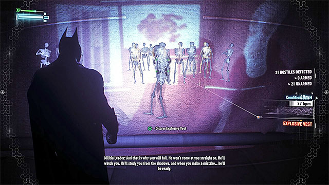 Activate the takedown after you reach the other side of the projector screen - Find commissioner Gordon in the shopping mall | Main story - Main story - Batman: Arkham Knight Game Guide & Walkthrough