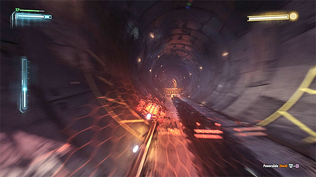 Help yourself with boost and avoid all the unbreakable obstacles - Damage the drilling machine controlled by Arkham Knight | Main story - Main story - Batman: Arkham Knight Game Guide & Walkthrough