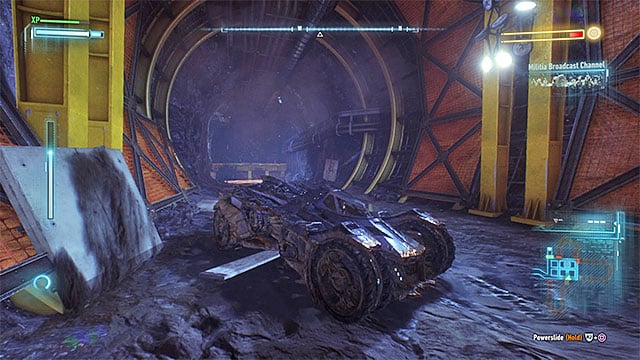 You must guide the drilling machine to the tunnels with explosives three times - Arkham Knight - third encounter (escaping the drilling machine) | Boss fights - Boss fights - Batman: Arkham Knight Game Guide & Walkthrough