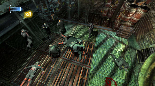 Use skill to respond to the attacks of the martial artists - Uplink the National Criminal Database to the batcomputer | Main storyline - Main storyline - Batman: Arkham Origins Game Guide