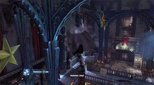 Use the statues to move around the banks main hall - Apprehend the Joker | Main storyline - Main storyline - Batman: Arkham Origins Game Guide