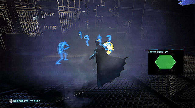 If you want to, you can blind the enemies with the fire extinguisher - Investigate the steel mill - exploring the mill | Main storyline - Main storyline - Batman: Arkham Origins Game Guide