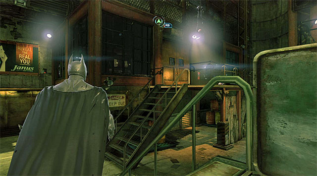 The Black Masks offices entrance - Investigate the steel mill - drug lab | Main storyline - Main storyline - Batman: Arkham Origins Game Guide