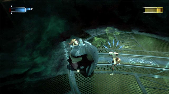 Remember to avoid the bosss sprint attacks, while dealing with the clones - Defeat Copperhead | Main storyline - Main storyline - Batman: Arkham Origins Game Guide