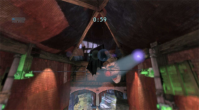 You need to extend the rope and reach it - Gain access to the penthouse - West tower | Main storyline - Main storyline - Batman: Arkham Origins Game Guide