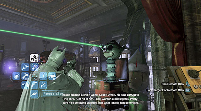 After you have won the fight, locate the balcony with an interactive edge and reach it using the hook - Gain access to the penthouse - West tower | Main storyline - Main storyline - Batman: Arkham Origins Game Guide