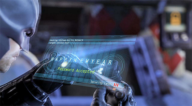 Use the shock gloves to raise the metal gate and walk into the area where Joker has planted a number of bombs - Gain access to the penthouse - upper floors | Main storyline - Main storyline - Batman: Arkham Origins Game Guide