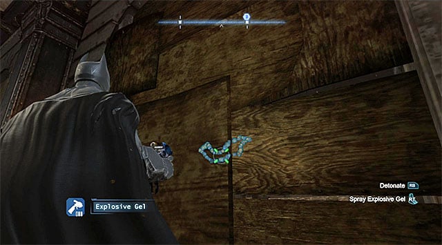 The important piece of information is that you need to make it to the lowest level and jump over the metal fence - Penguin | Most Wanted - Most Wanted - Batman: Arkham Origins Game Guide