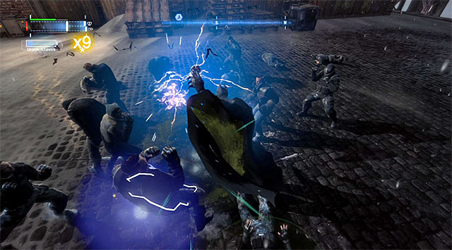 You necessarily need to use the shock gloves to your advantage - Bird | Most Wanted - Most Wanted - Batman: Arkham Origins Game Guide